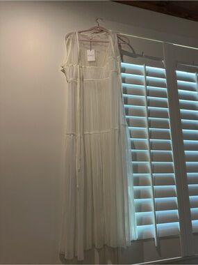 Promesa Ivory Sheer Mesh Top with Branded Tag